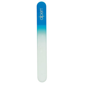 Alpen - Nagelfeile (Kristall-Glas), zweiseitig, 'professional', Hellblau, 4mm stark, 20 cm - 8286.20color