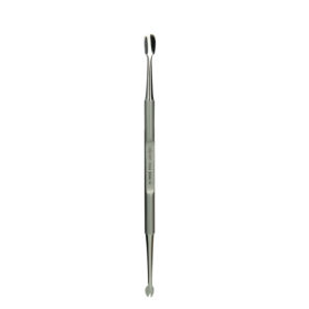Alpen - Doppelinstrument, Hautrückschieber/Hautmesser V-Form, runder Griff, rostfrei, 14 cm - 8346.14