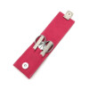 Alpen - Manikürset mit Magnetverschluss, 4-tlg., inox. (matt), Kunstleder, Pink - 6810R-PINK