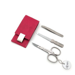 Alternative view of Alpen - Manikürset mit Magnetverschluss, 4-tlg., inox. (matt), Kunstleder, Pink - 6810R-PINK