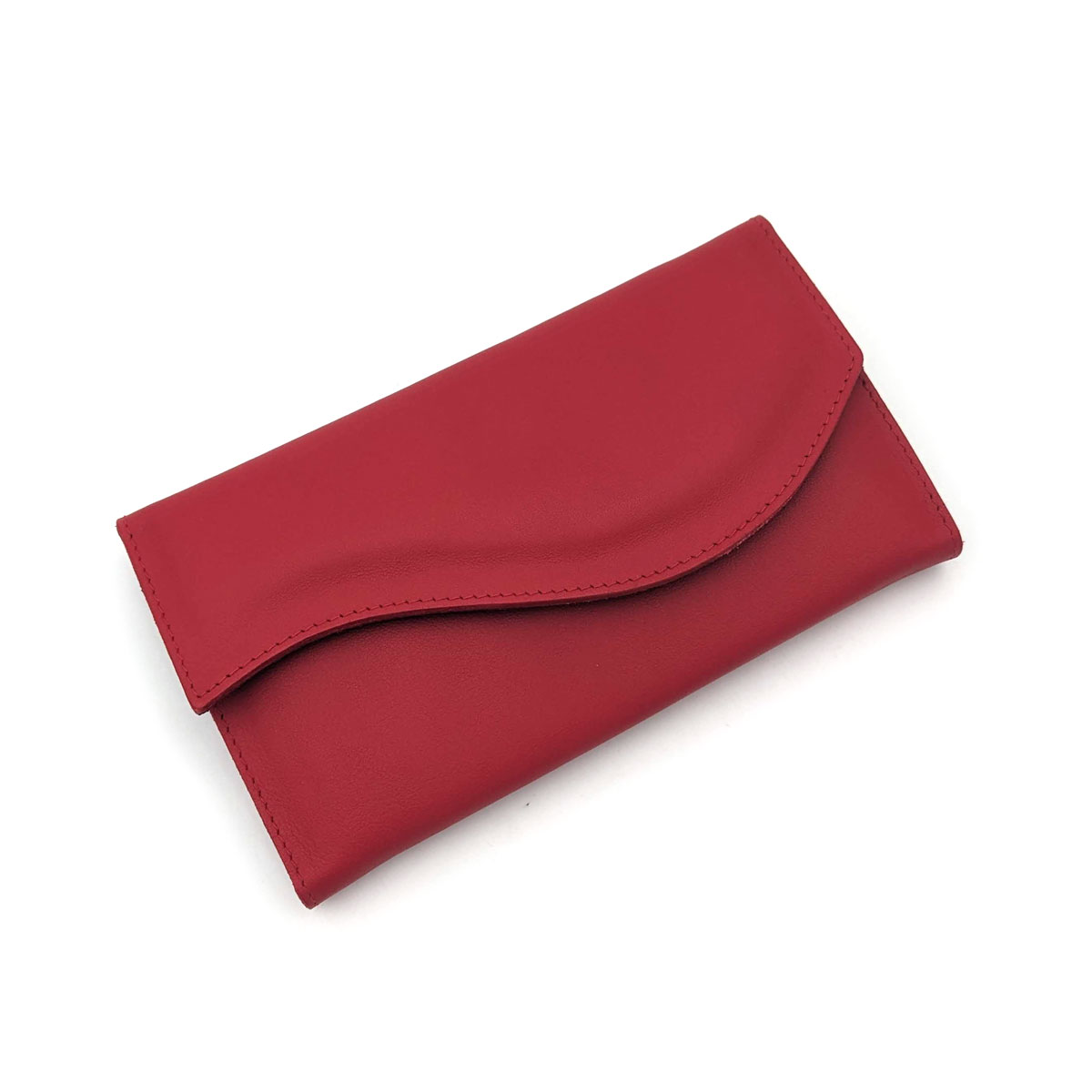 Alpen - Manikürset mit Druckknopf, 6-tlg., inox. (pol./matt), Nappaleder, Rot - 6836RP-RED – Bild 3