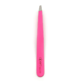 Alpen - Pinzette, schräg, Sandstrahlfinish, rostfrei, Neonpink, 10 cm - 8456.10TU-PINKNEON