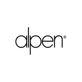 Alpen - Manikürset mit Lasche, 6-tlg., inox. (pol./matt), Rindsleder, Schwarz - 6873RP-BLACK