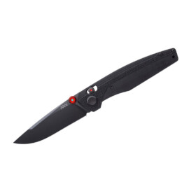 ANV Knives - A200 - DLC Black Sleipner G-10 Black Alock