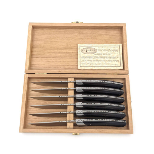 Chambriard - "Le Thiers" Steakmesserset 6-teilig, Grenadill – Bild 4