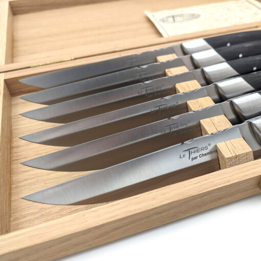 Chambriard - "Le Thiers" Steakmesserset 6-teilig, Grenadill – Bild 5