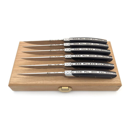 Chambriard - "Le Thiers" Steakmesserset 6-teilig, Grenadill – Bild 3