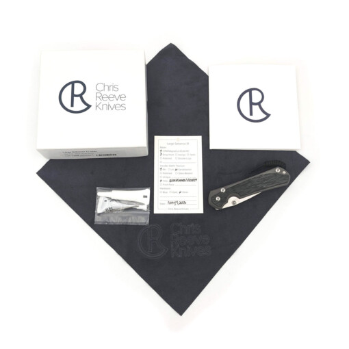Chris Reeve Knives - Large Sebenza 31 Black Canvas Micarta Inlay Drop Point - L31-1200 – Bild 2