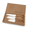 Claude Dozorme - Küchmesser-Set Cuisine Tradi Berlingot, Olive, 3-teilig