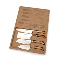 Claude Dozorme - Küchmesser-Set Cuisine Tradi Berlingot, Olive, 4-teilig