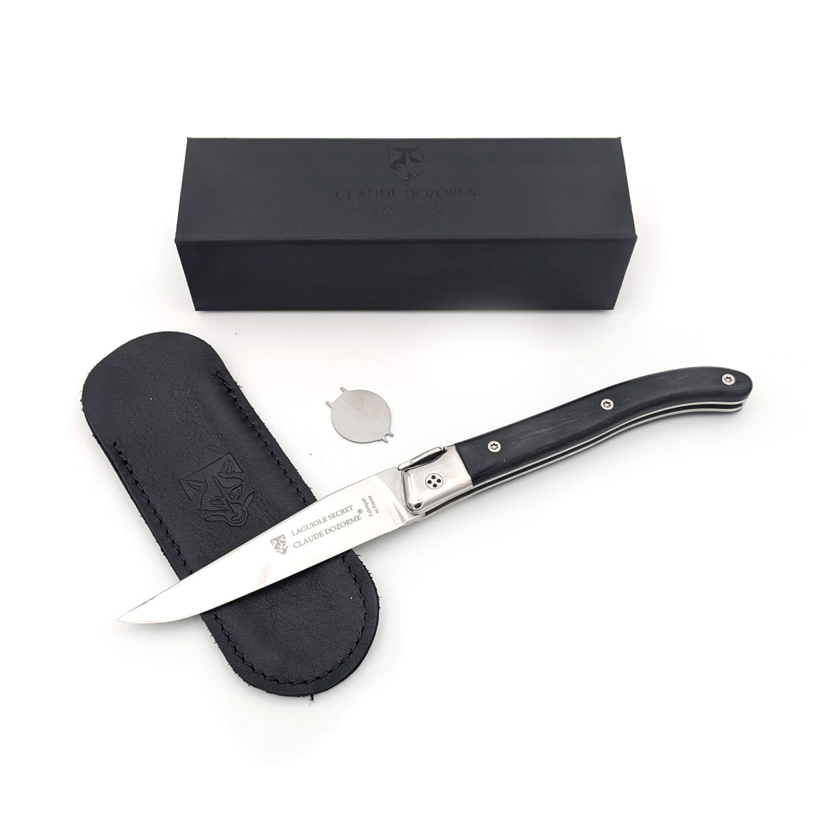 Claude Dozorme - Laguiole Secret 12 cm, Ebenholz – Bild 2