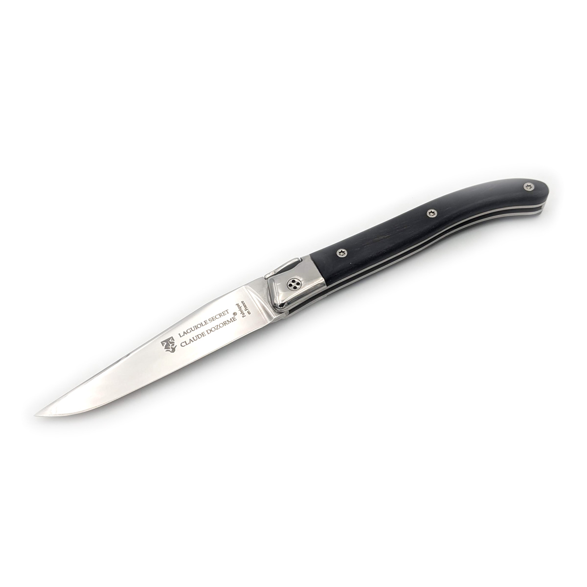 Claude Dozorme - Laguiole Secret 12 cm, Ebenholz