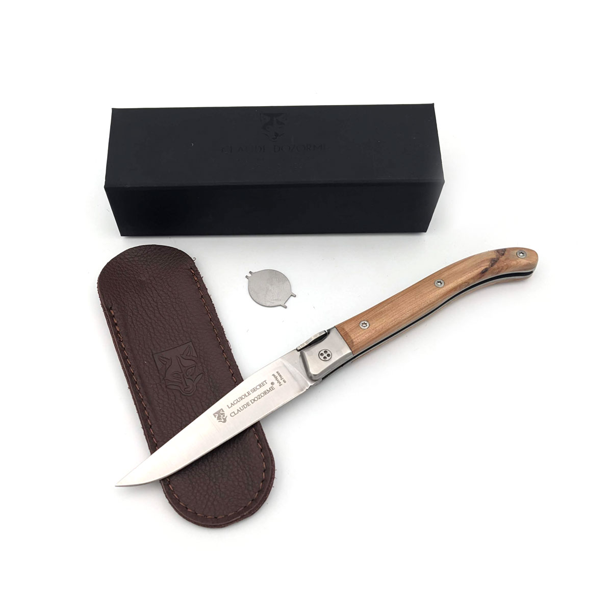 Claude Dozorme - Laguiole Secret 12 cm, Olive – Bild 2
