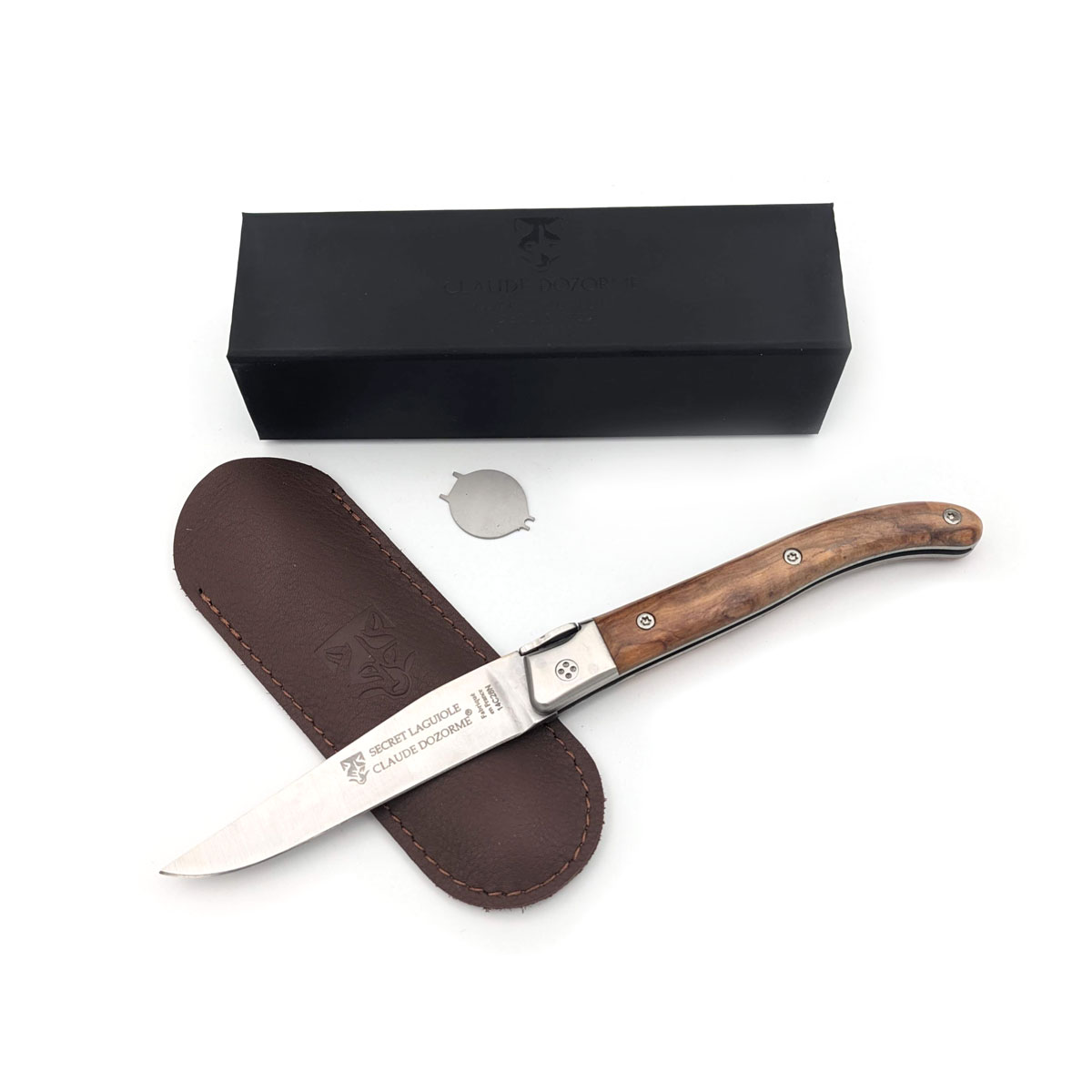 Claude Dozorme - Laguiole Secret 12 cm, Wacholder – Bild 2