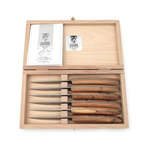 Claude Dozorme - Steakmesser Le Thiers, Wacholder, Set 6-teilig – Bild 3
