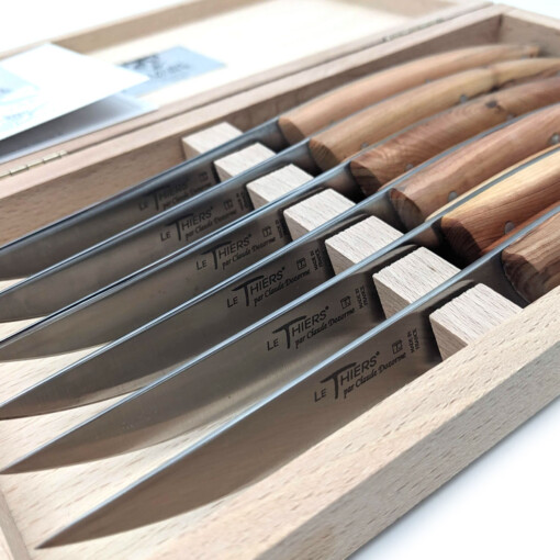Claude Dozorme - Steakmesser Le Thiers, Wacholder, Set 6-teilig – Bild 2