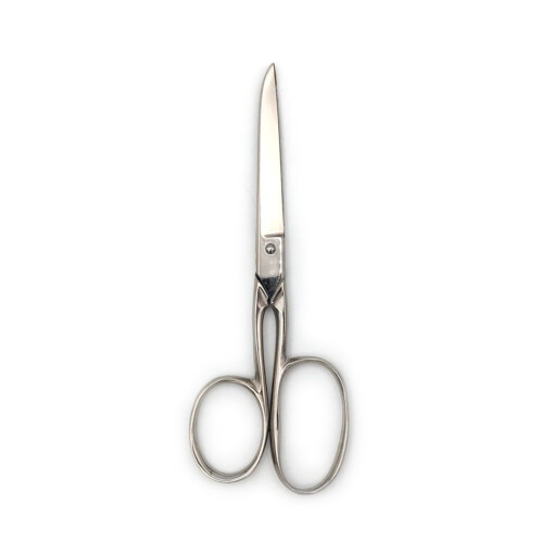 Dreiturm - Langloch-Handarbeitsschere, vernickelt, 4½ Zoll – Bild 2