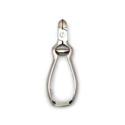 Dreiturm - Nagelzange mit Pufferfeder, vernickelt, 13 cm