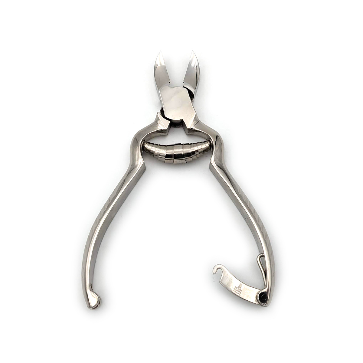 Dreiturm - Nagelzange mit Pufferfeder, vernickelt, 13 cm – Bild 2