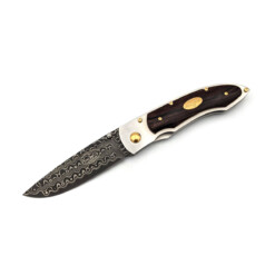 Fällkniven - Pd 35 P Folder Damascus, Wüsteneisenholz, 35th Anniversary