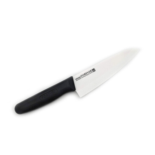 Forever Ceramic - Keramik Küchenmessser 16 cm, Schwarz