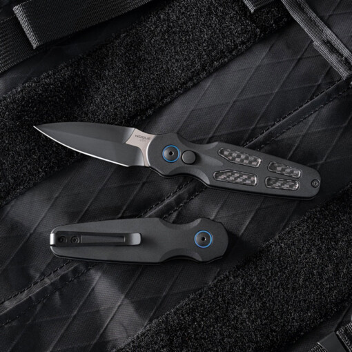 Hogue - Ballista II Auto Folder, 2.5" Bayonet Blade, Black Aluminum Carbon Fiber Inlays - 64290-LIM – Bild 2