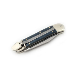 Alternative view of Hubertus - Springmesser mittel, Hechtform, Griff stabilisiert Blau - 110.Stab.Bl.10