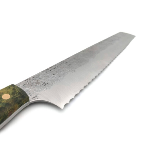 Kanji Knives - Brotmesser, gefärbte Birke Grün – Bild 2