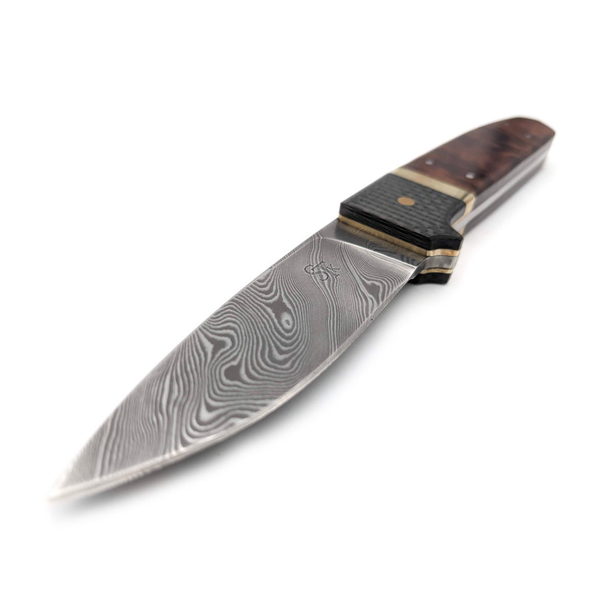 Karl Steinwender - Jagdmesser 8,5 cm, Damast – Bild 2