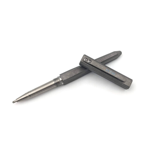 Ketuo - Titanium Pen Square Stonewashed Grey – Bild 2