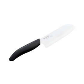 Kyocera - "Gen White" Keramik-Mini-Santokumesser 11,5 cm, Schwarz