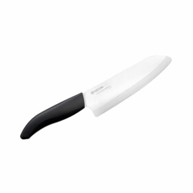 Kyocera - "Gen White" Keramik-Santokumesser 16 cm, Schwarz