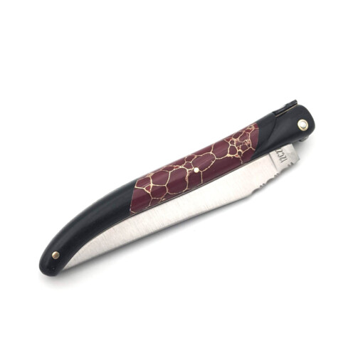 Laguiole en Aubrac - Laguiole 12 cm, Einlegearbeit Jaspis, Kupfer – Bild 2