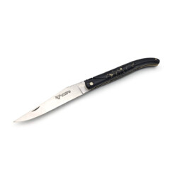 Laguiole en Aubrac - Laguiole 12 cm, Einlegearbeit Onyx, Kupfer