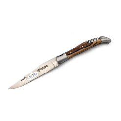 Laguiole en Aubrac - Laguiole 12 cm mit Korkenzieher, Aubrac Buche - L0812WAI/FSJ1