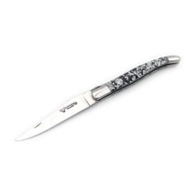 Laguiole en Aubrac - Laguiole 12 cm, Acryl Silberpailletten- L0212PGIF
