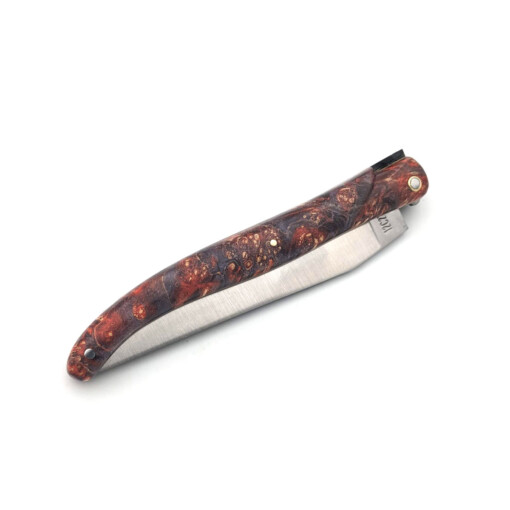 Laguiole en Aubrac - Laguiole "Space" 12 cm, gefärbter, stabilisierter Eschen-Ahorn – Bild 2