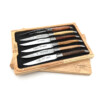 Laguiole en Aubrac - "Laguiole" Steakmesserset 6-teilig, Französische Hölzer