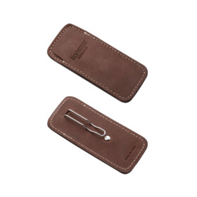 LionSteel -  Vertical Leather Sheath Clip Brown - 900FDV3 BR