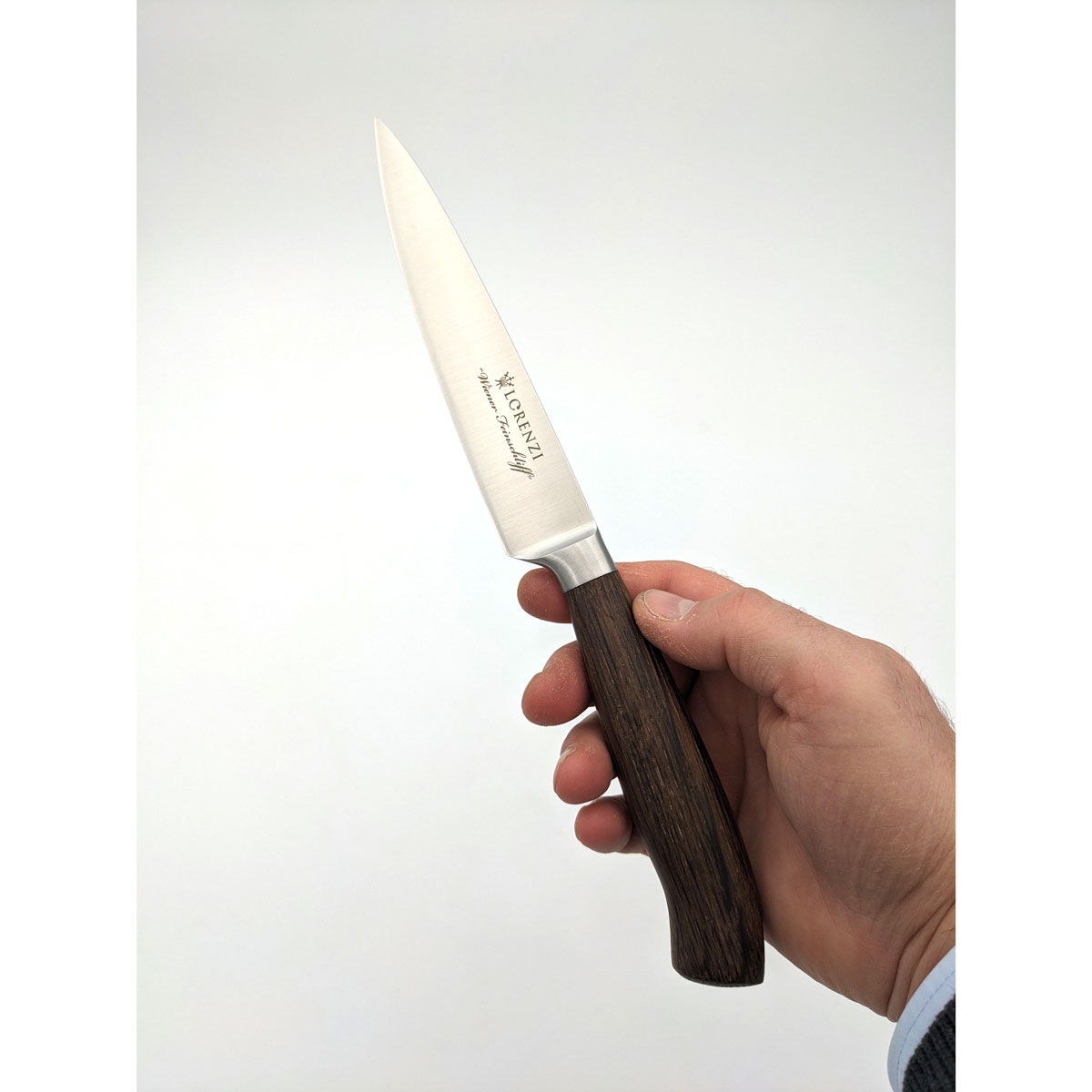 LORENZI - Ritter Zubereitungsmesser 16 cm, Räuchereiche mit "Wiener Feinschliff" – Bild 4