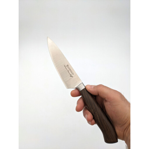 LORENZI - Ritter Kochmesser 16 cm, Räuchereiche mit "Wiener Feinschliff" – Bild 4