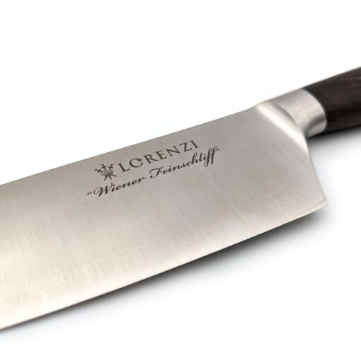 LORENZI - Ritter Kochmesser 18 cm, Räuchereiche mit "Wiener Feinschliff" – Bild 2