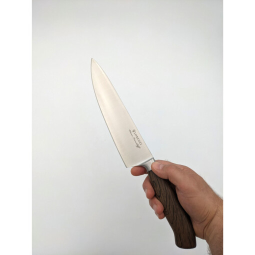 LORENZI - Ritter Kochmesser 23 cm, Räuchereiche mit "Wiener Feinschliff" – Bild 4
