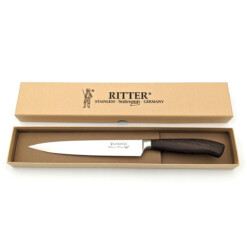 LORENZI - Ritter Schinkenmesser 21 cm, Räuchereiche mit "Wiener Feinschliff"