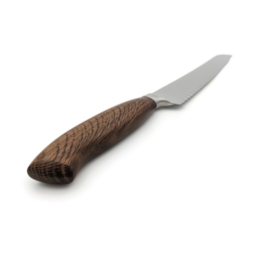 LORENZI - Ritter Brotmesser 22 cm, Räuchereiche mit "Wiener Feinschliff" – Bild 3