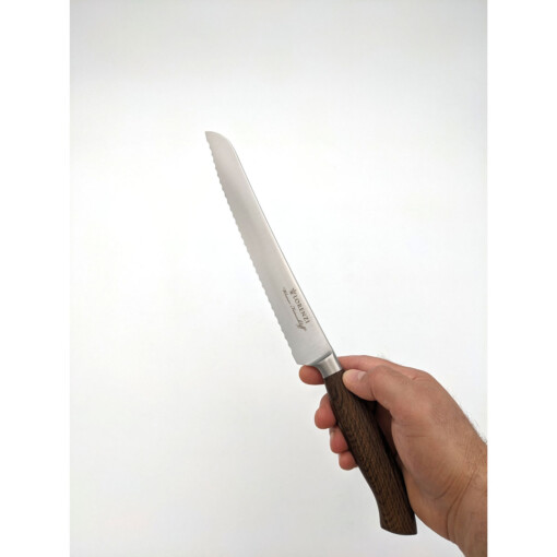 LORENZI - Ritter Brotmesser 22 cm, Räuchereiche mit "Wiener Feinschliff" – Bild 4