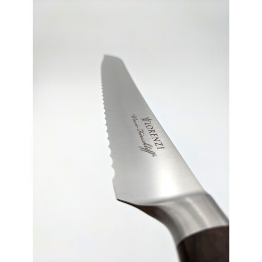LORENZI - Ritter Brotmesser 22 cm, Räuchereiche mit "Wiener Feinschliff" – Bild 5