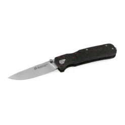 Maserin - Pulse Droppoint Fatcarbon Dark Matter Black & Orange - 630/FCA