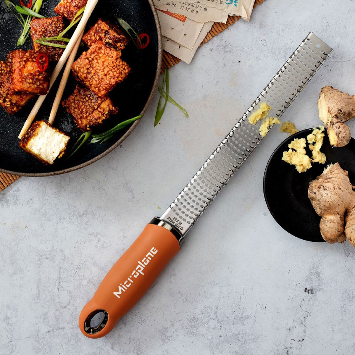 Microplane - Reibe "Premium Zester" Zimt Orange - sehr fein – Bild 2