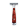 MÜHLE - "190 Jahre LORENZI" Rasierhobel, stabilisierte Pappel, rot - LOR R 2210 SR